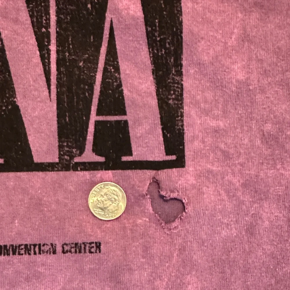 NIRVANA Distressed Maroon Tee In Utero XL NWOT - Picture 6 of 11